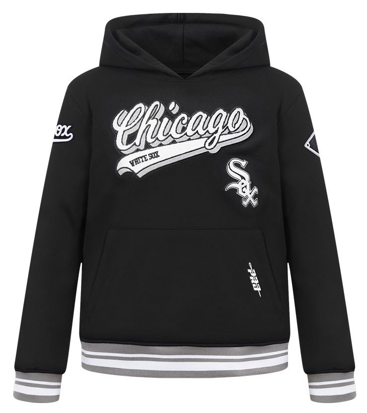 Pro Standard Youth Chicago White Sox Black Script Tail Ribbed Fleece Hoodie product image