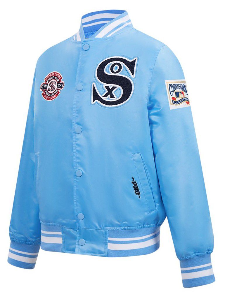 Pro Standard Boys' Chicago White Sox Blue Classic Satin Jacket product image