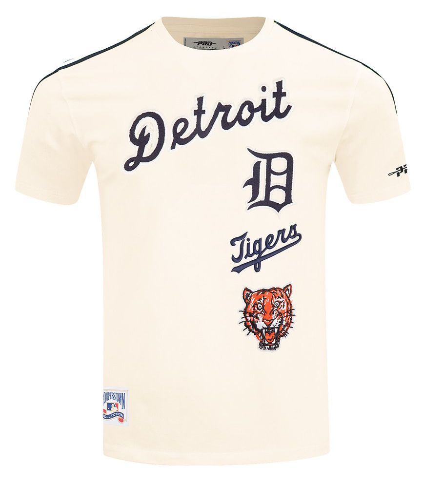 Pro Standard Men's Detroit Tigers Cream Retro Classic T-Shirt product image