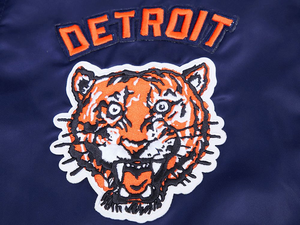 Pro Standard Men's Detroit Tigers Retro Rib Satin Jacket product image