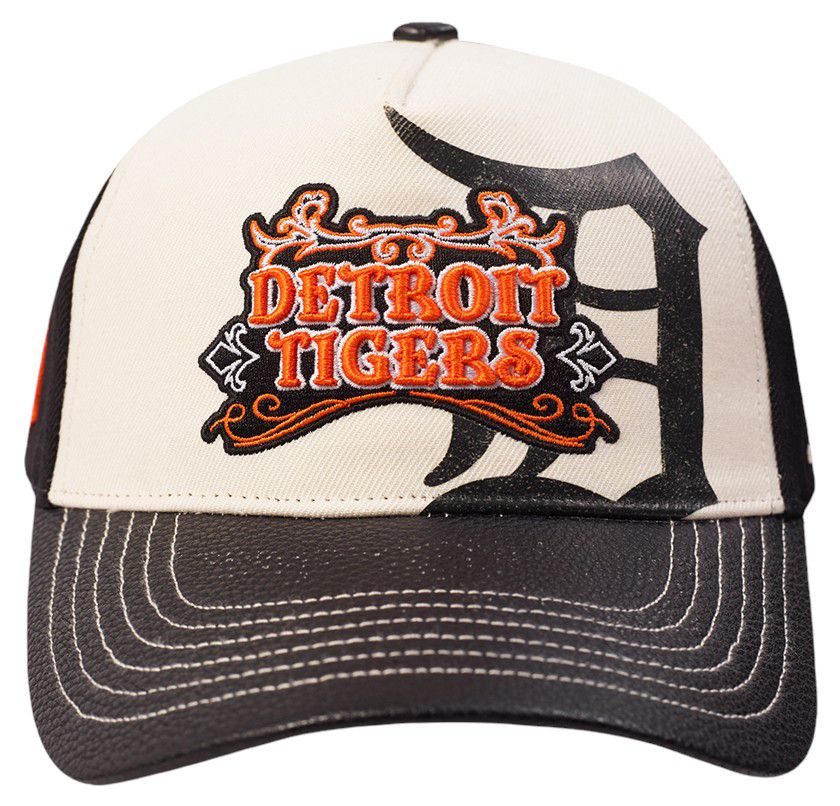 Pro Standard Adult Detroit Tigers Cream Wool Strapback Hat product image