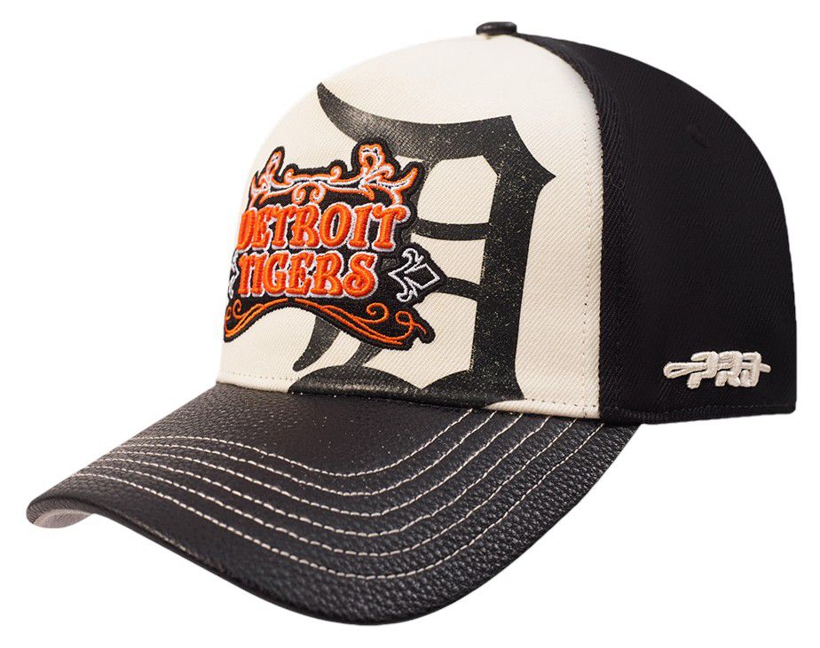 Pro Standard Adult Detroit Tigers Cream Wool Strapback Hat product image