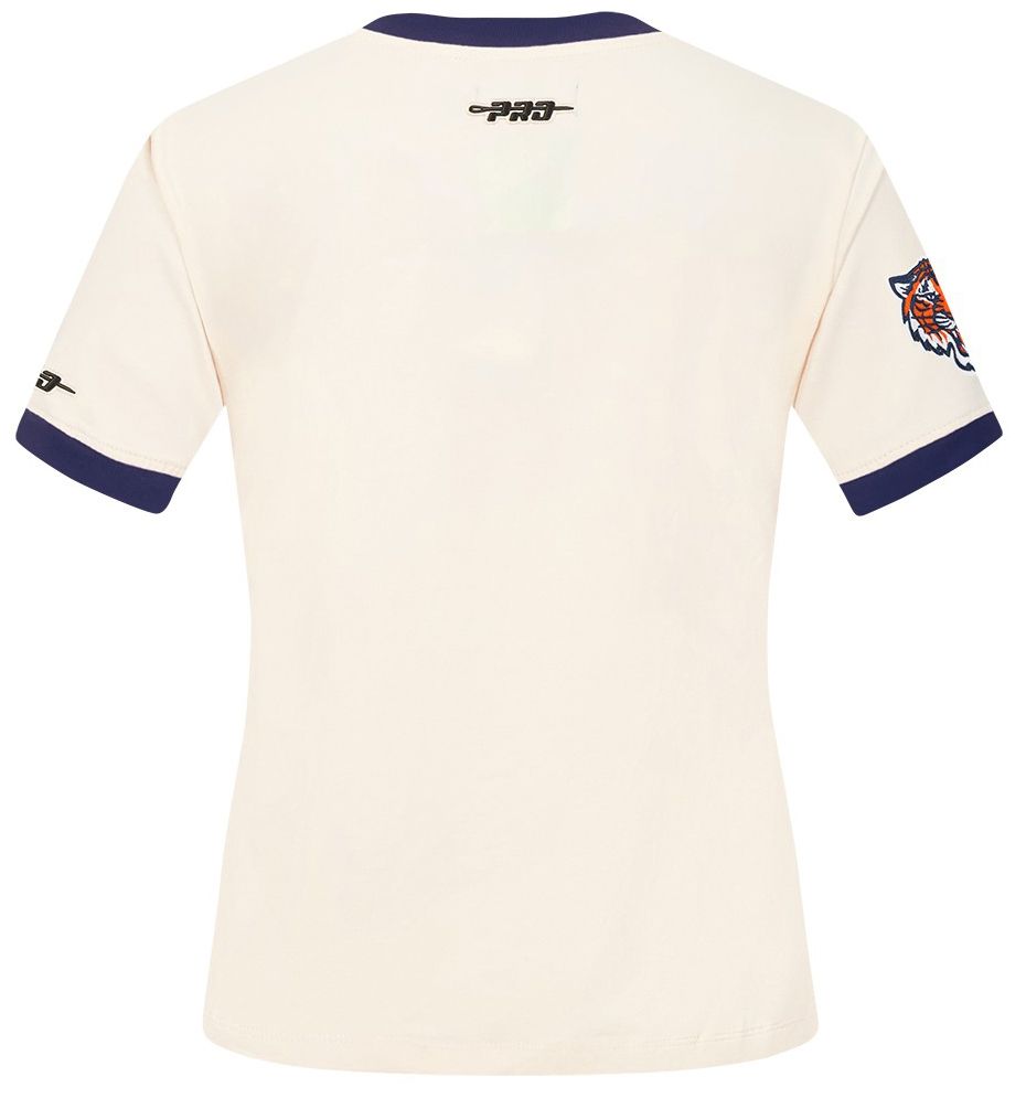 Pro Standard Women's Detroit Tigers Cream Ringer Souvenir T-Shirt product image