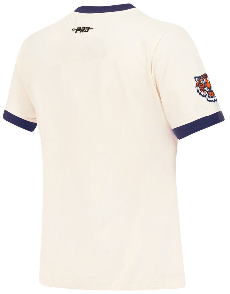 Pro Standard Women's Detroit Tigers Cream Ringer Souvenir T-Shirt product image