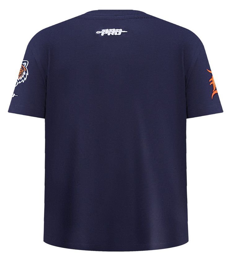 Pro Standard Youth Detroit Tigers Midnight Navy Script Tail T-Shirt product image