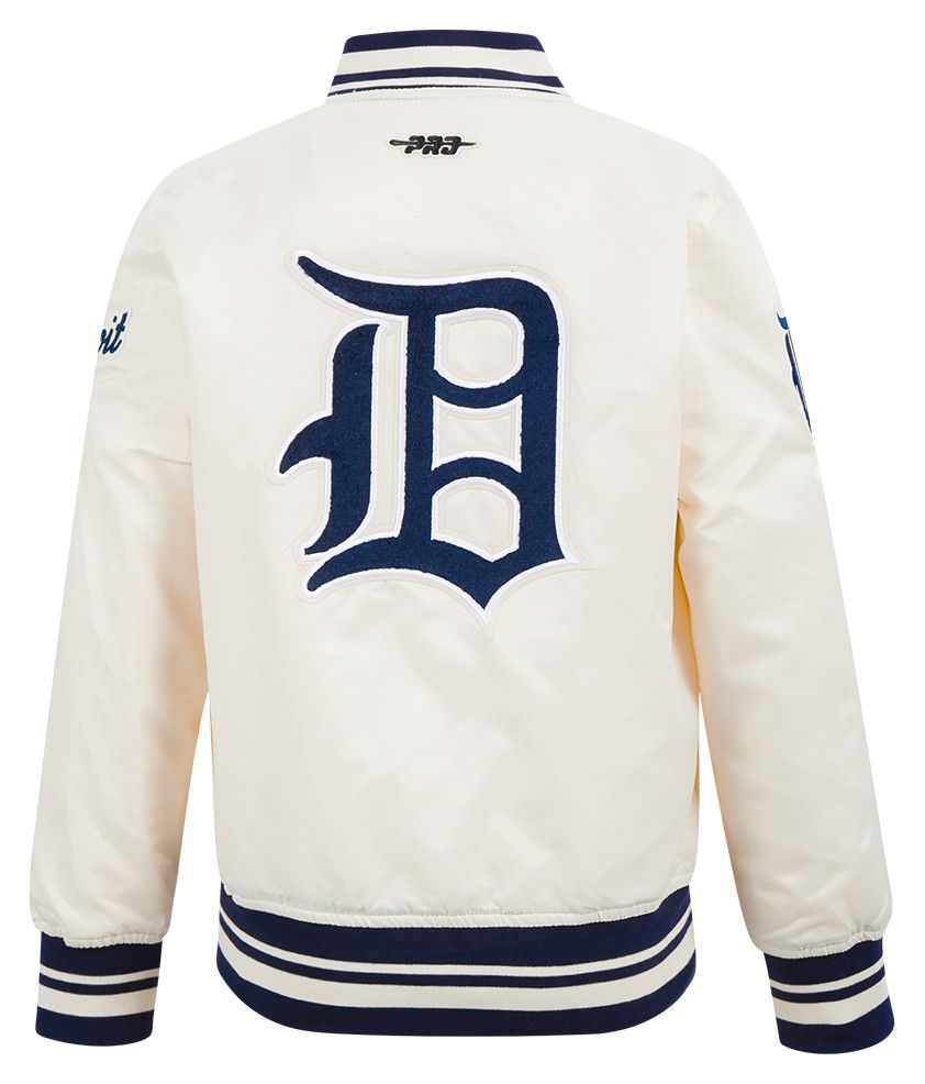 Pro Standard Youth Detroit Tigers Cream Classic Satin Jacket product image