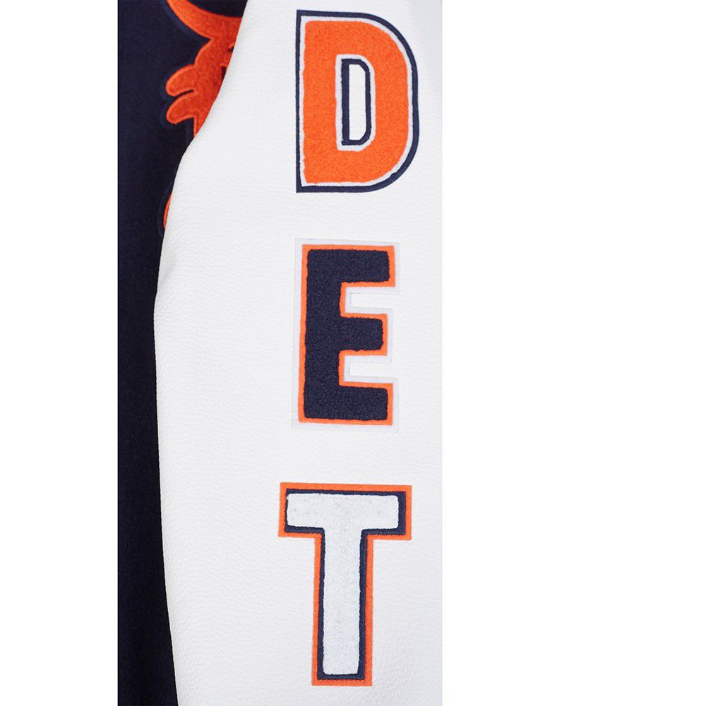 Pro Standard Youth Detroit Tigers Midnight Navy Script Varsity Jacket product image