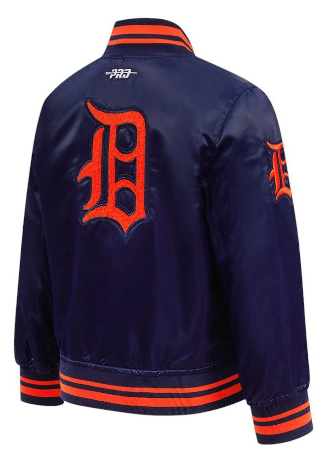 Pro Standard Toddler Detroit Tigers Navy Classic Satin Jacket product image