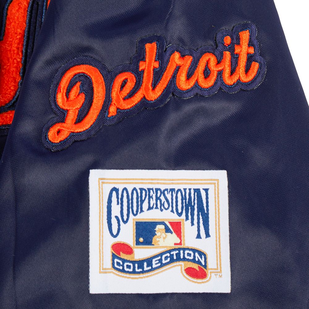 Pro Standard Toddler Detroit Tigers Navy Classic Satin Jacket product image