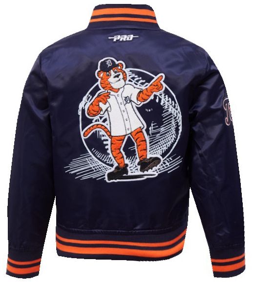 Pro Standard Toddler Detroit Tigers Navy Satin Jacket product image