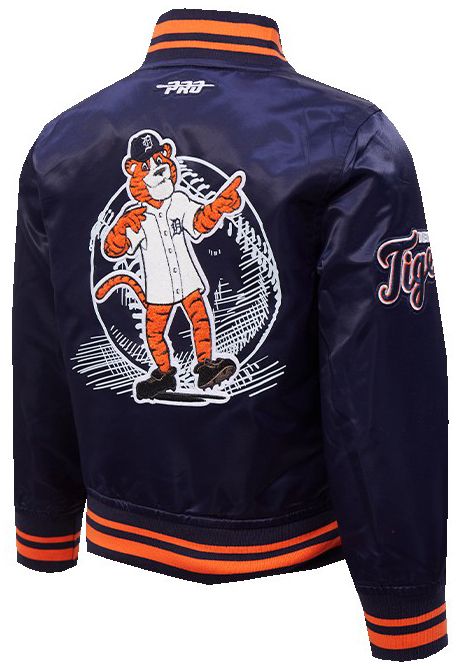 Pro Standard Toddler Detroit Tigers Navy Satin Jacket product image