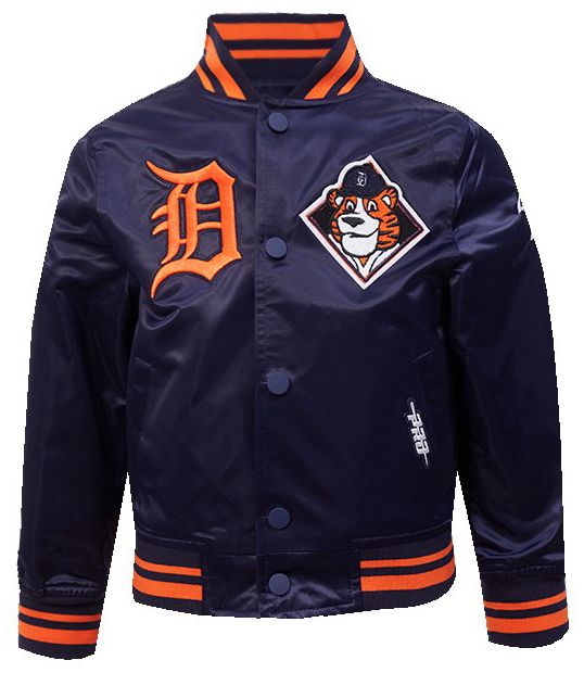 Pro Standard Toddler Detroit Tigers Navy Satin Jacket product image