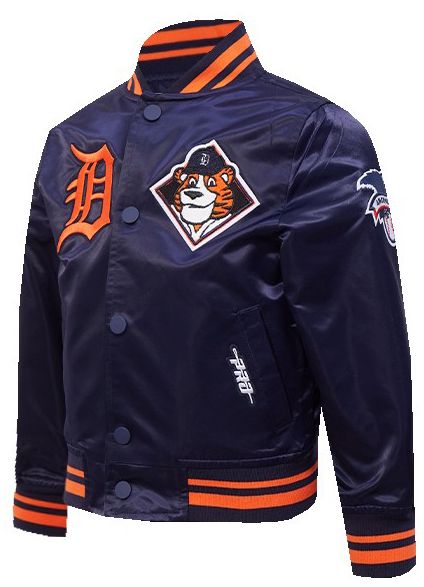Pro Standard Toddler Detroit Tigers Navy Satin Jacket product image