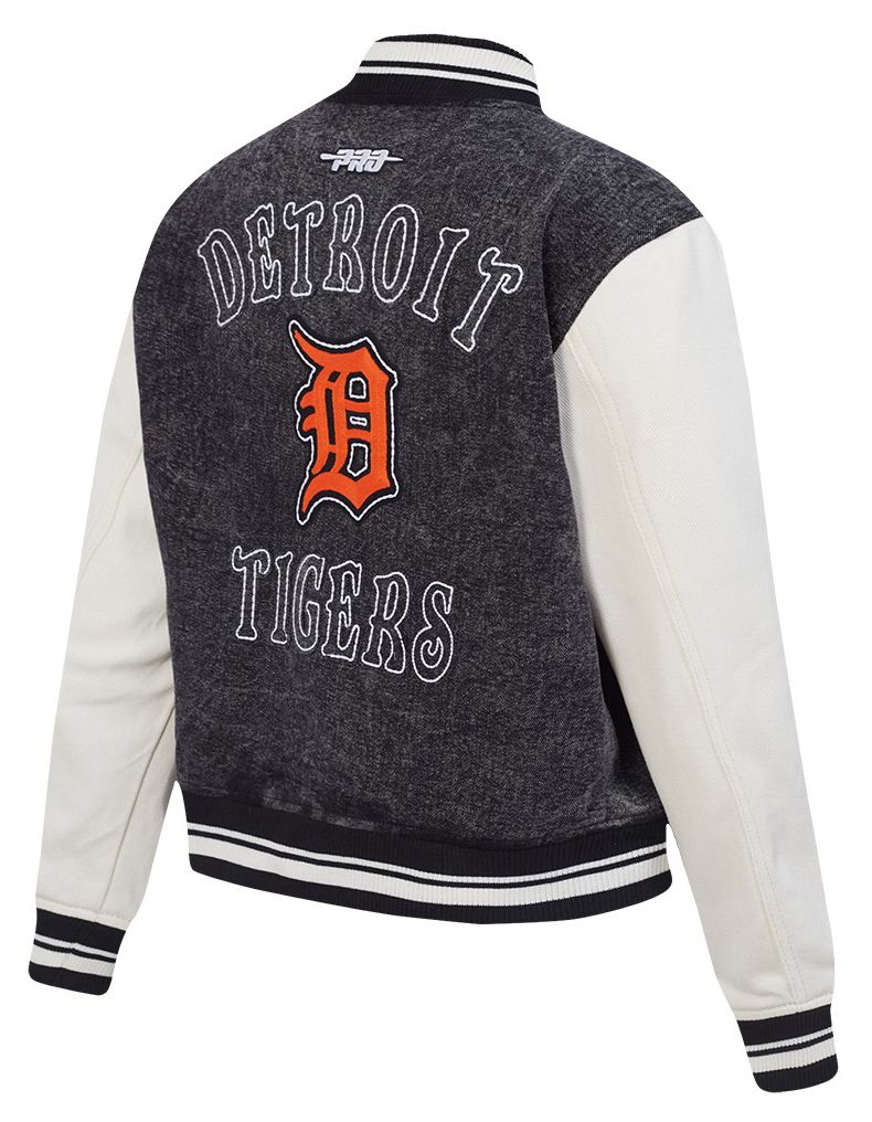 Pro Standard Women's Detroit Tigers Black Rebel Athletics Denim Jacket product image