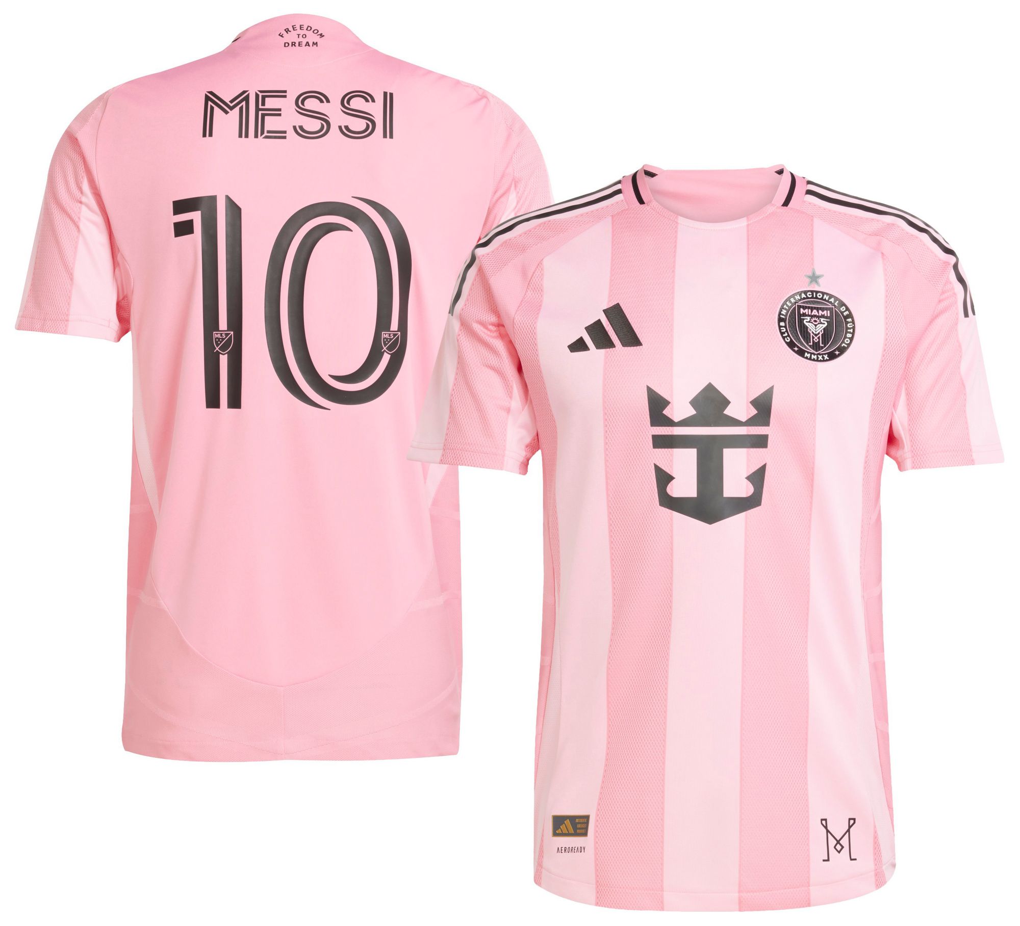 adidas Men's Inter Miami CF Pink Lionel Messi #10 Home Authentic Jersey product image