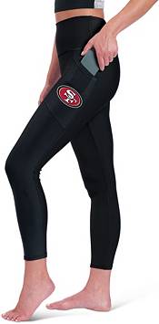 Lids San Francisco 49ers Women's Leggings & Midi Bra Set - Black