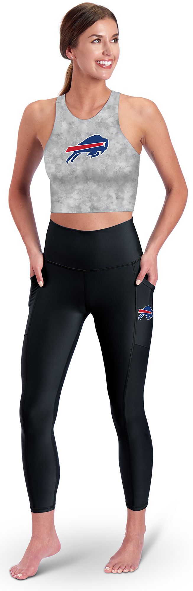 Dick's Sporting Goods Certo Women's Buffalo Bills Assembly Black Leggings