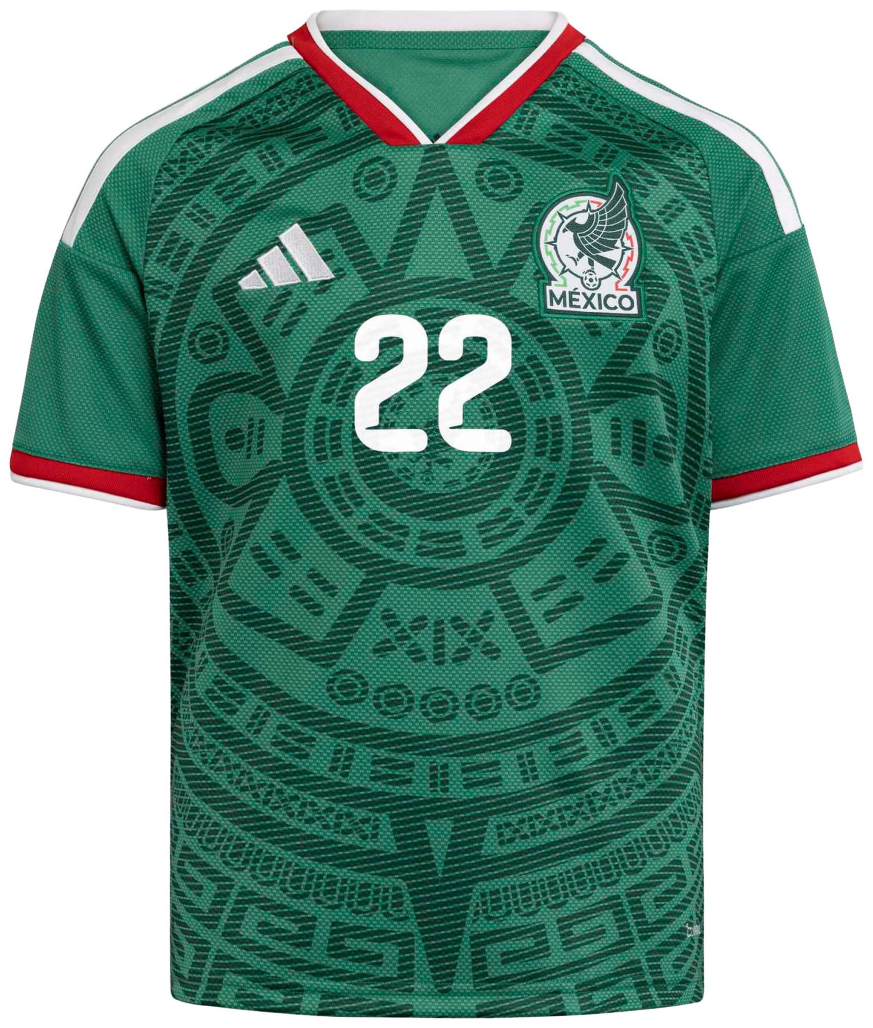 adidas Youth Hirving Lozano #22 Mexico 2026 Green Home Replica Jersey product image