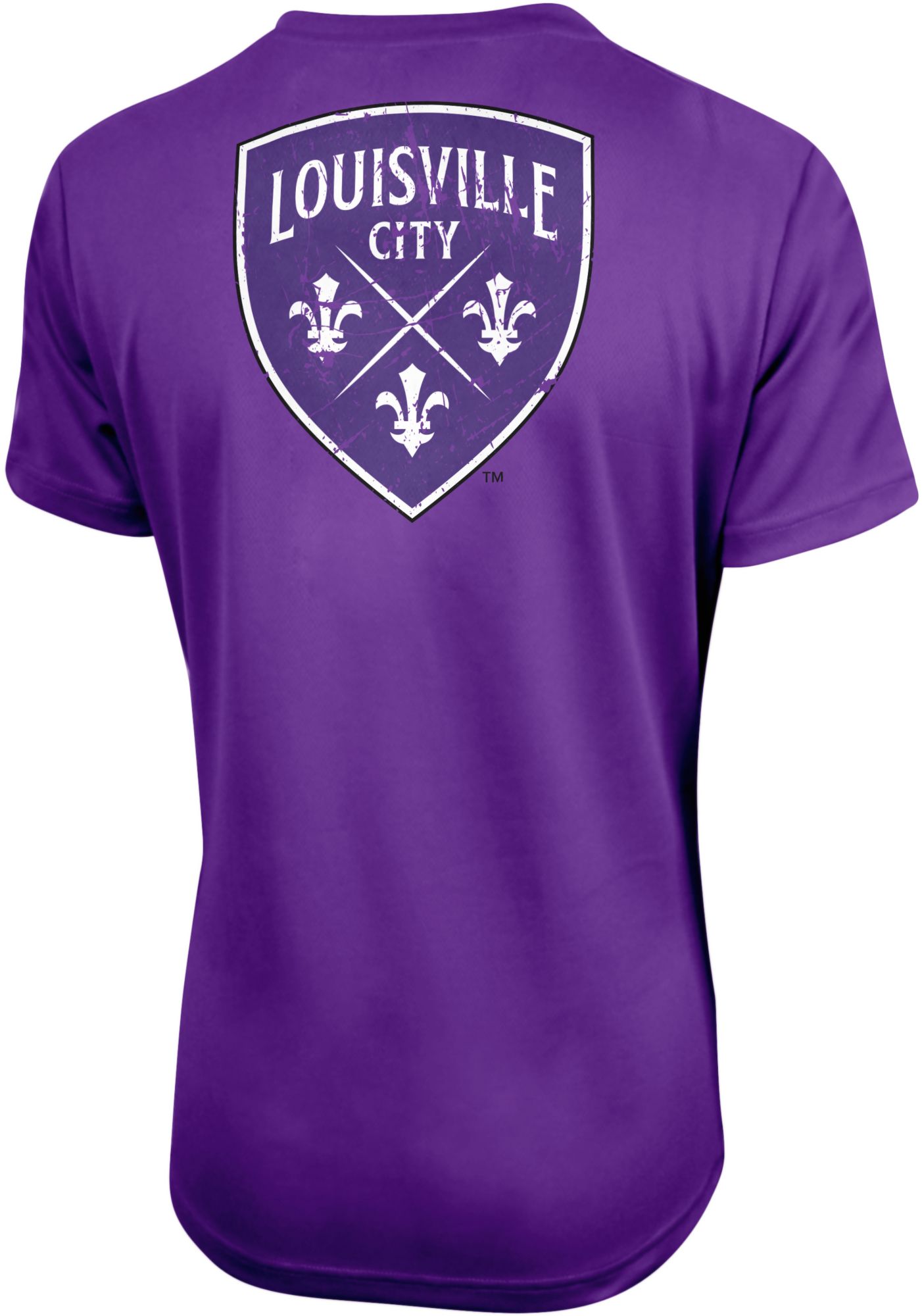 Icon Sports Group Women's Louisville City FC 2 Logo Purple T-Shirt product image