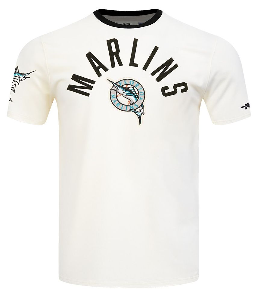 Pro Standard Men's Miami Marlins Cream Modern Originals T-Shirt product image