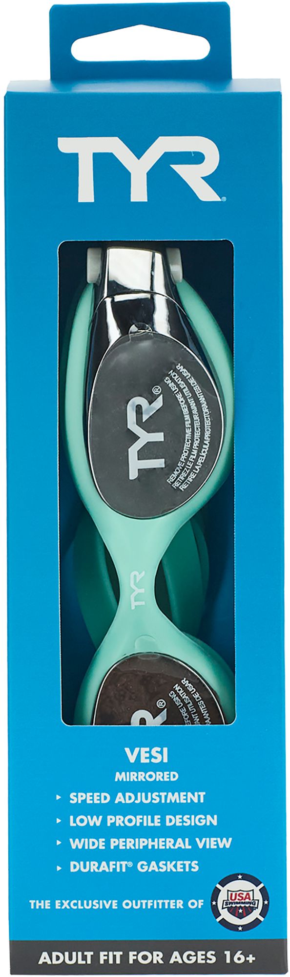 TYR Vesi Mirrored Swim Goggles product image