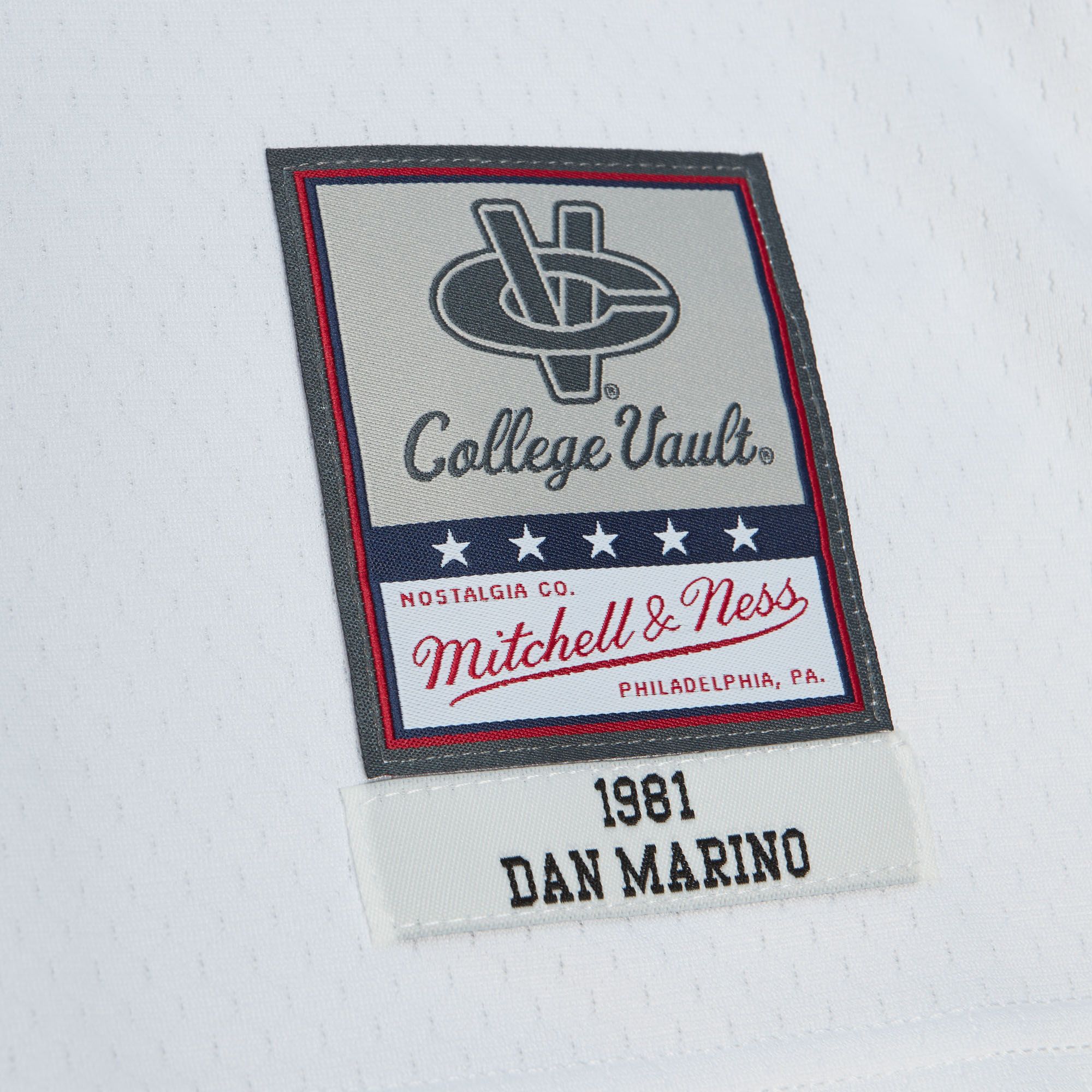 Mitchell & Ness Men's Pitt Panthers #13 White 1981 Dan Marino Replica Throwback Football Jersey product image