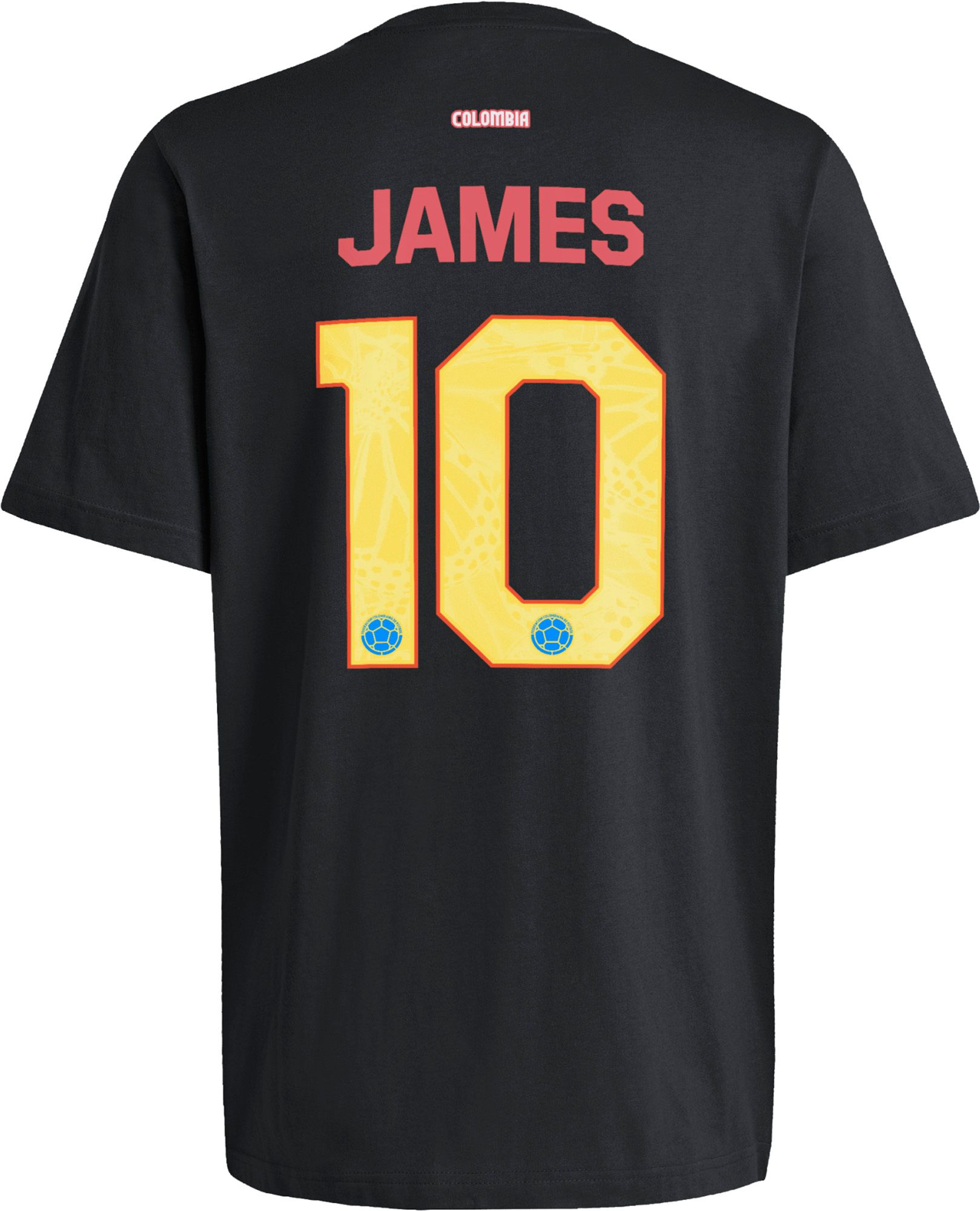 adidas Adult James Rodriguez  #10 Colombia Black Alternate T-Shirt product image