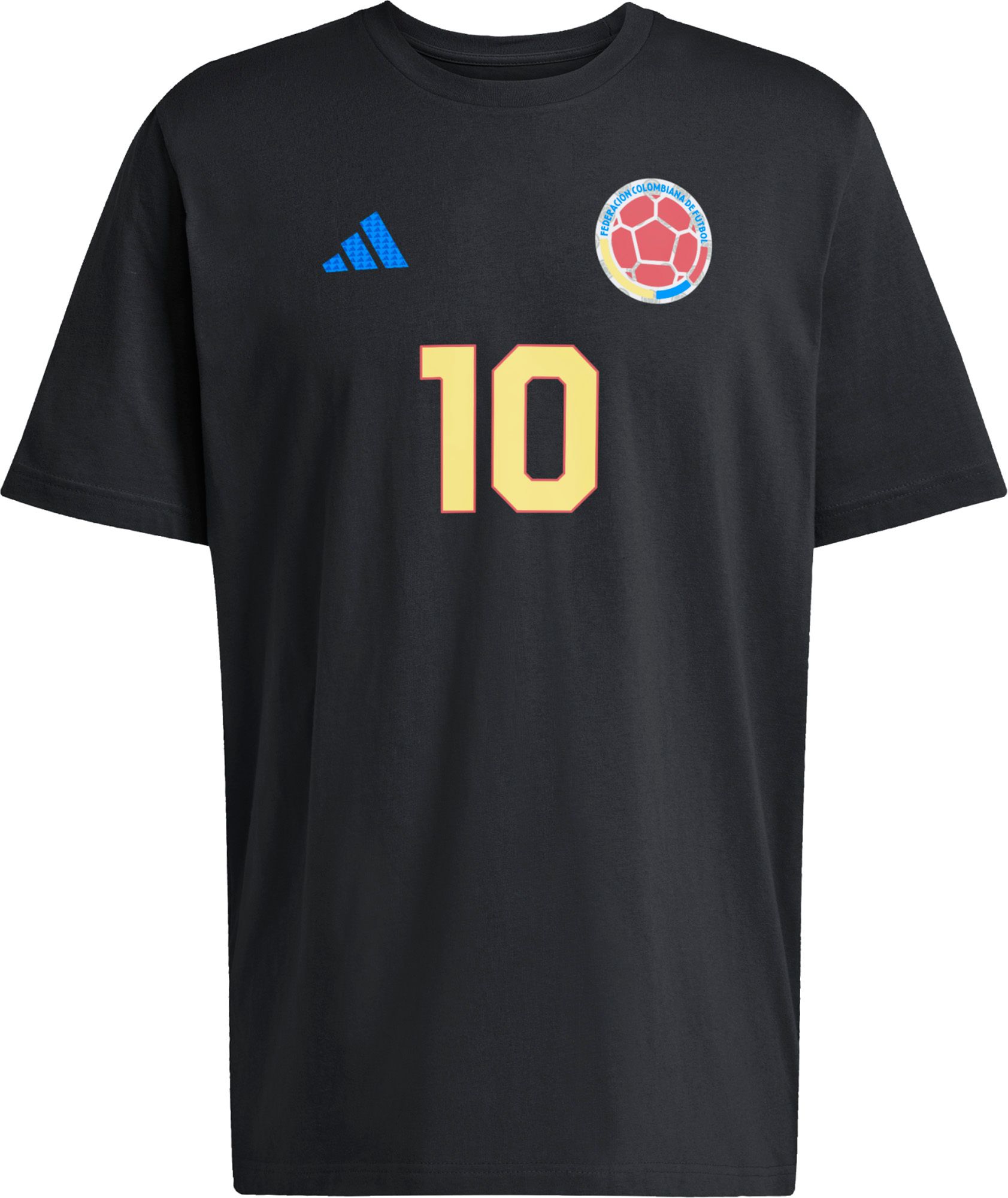 adidas Adult James Rodriguez  #10 Colombia Black Alternate T-Shirt product image