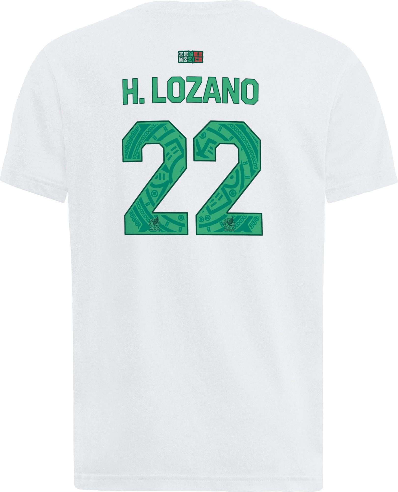 adidas Youth Hirving Lozano  #22 Mexico White Away T-Shirt product image