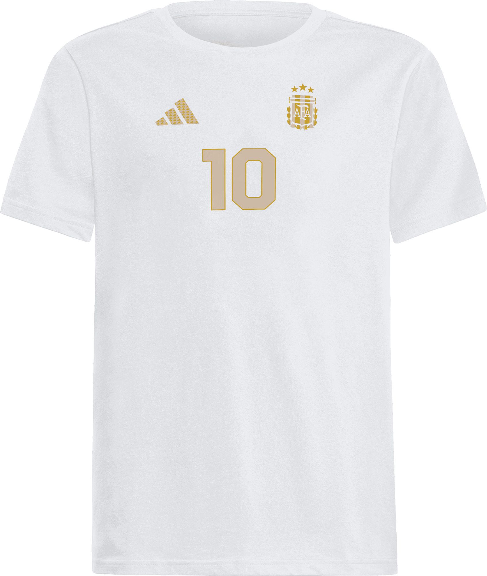 adidas Youth Argentina White Lionel Messi #10 T-Shirt product image