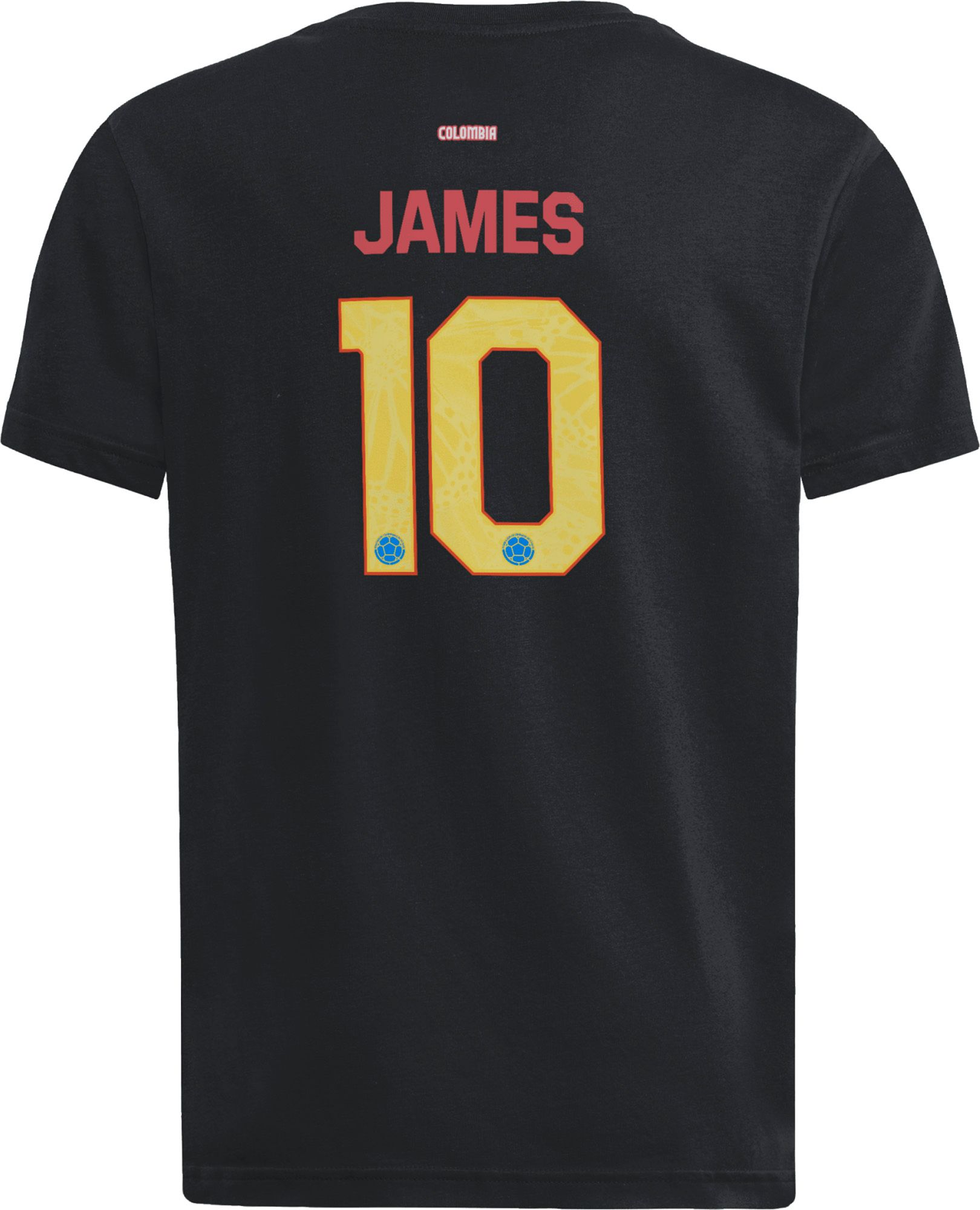 adidas Youth James Rodriguez #10 Colombia Black Alternate T-Shirt