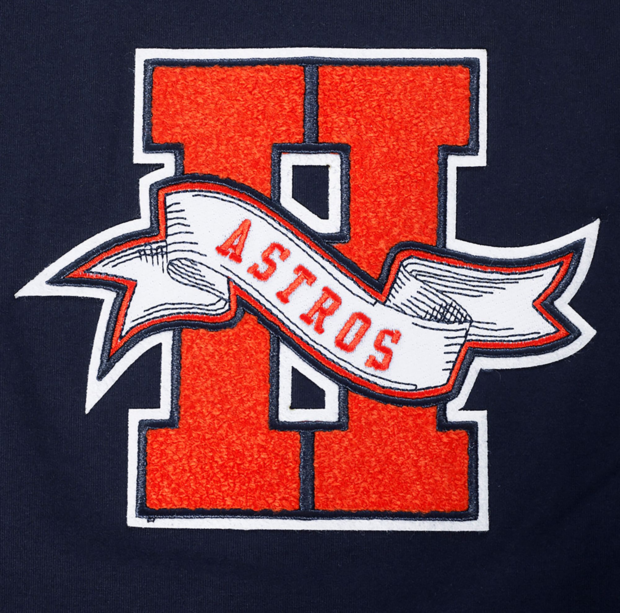 Pro Standard Men's Houston Astros Navy Classic Chenille Pennant Tee product image
