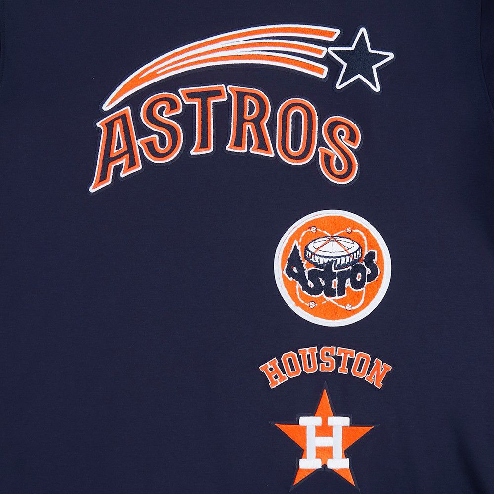 Pro Standard Men's Houston Astros Navy Retro Double Knit T-shirt product image
