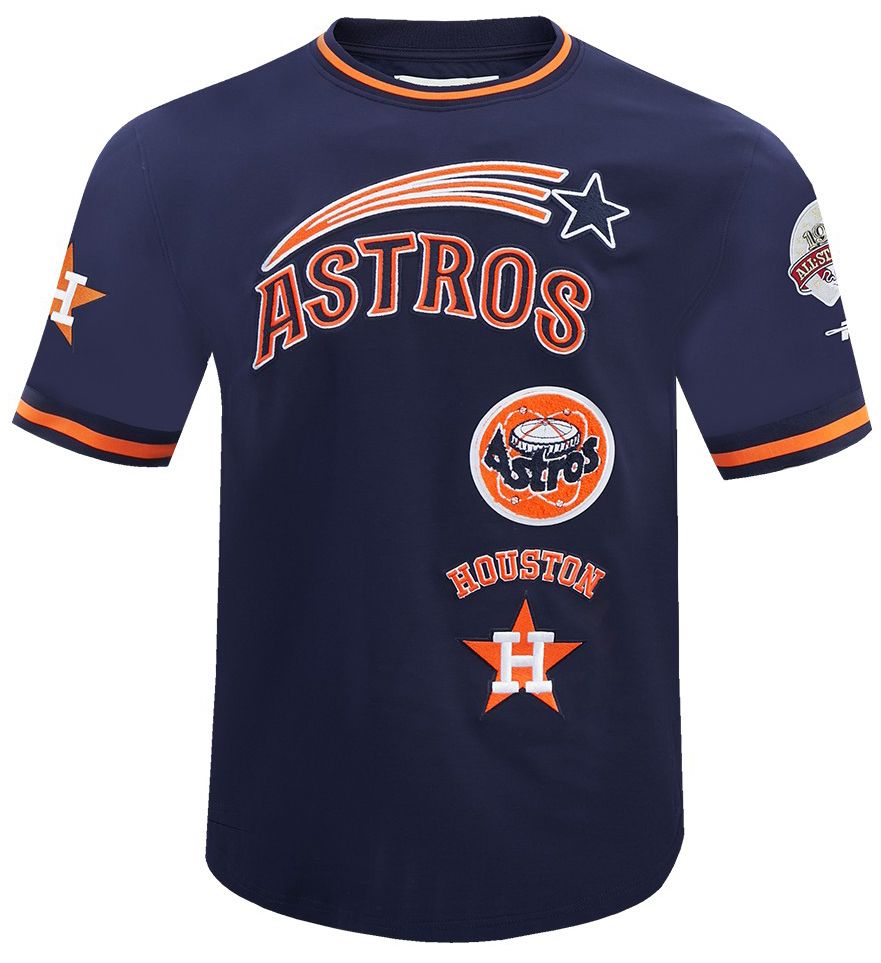 Pro Standard Men's Houston Astros Navy Retro Double Knit T-shirt product image