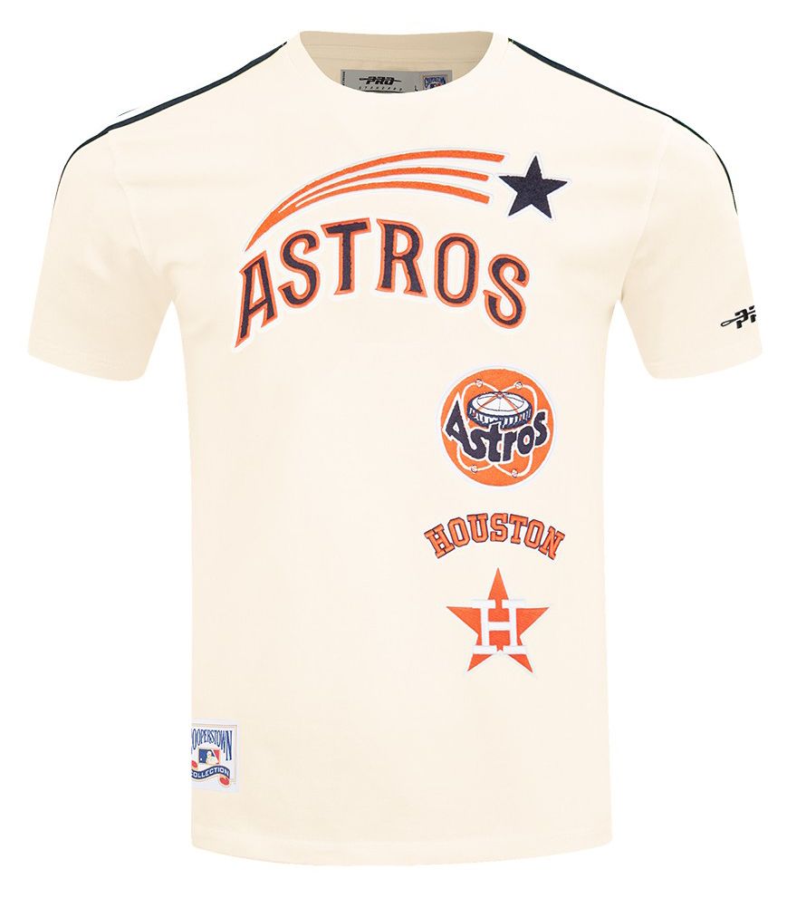 Pro Standard Men's Houston Astros Cream Retro Classic T-Shirt product image