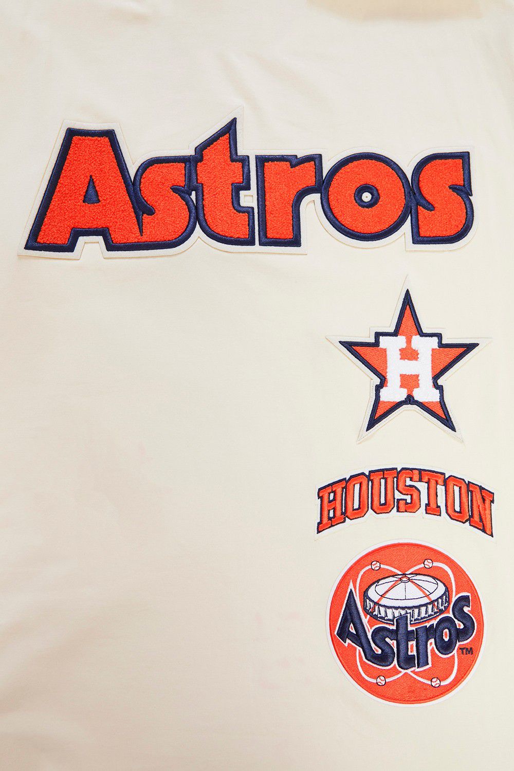 Pro Standard Men's Houston Astros Cream Retro Stripe T-Shirt product image