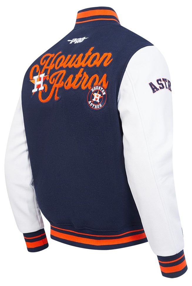 Pro Standard Men's Houston Astros Navy Rib Wool Jacket product image
