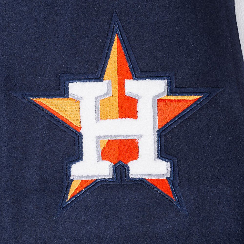 Pro Standard Men's Houston Astros Navy Rib Wool Jacket product image