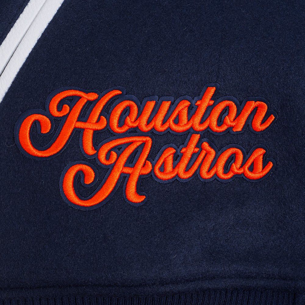 Pro Standard Men's Houston Astros Navy Rib Wool Jacket product image