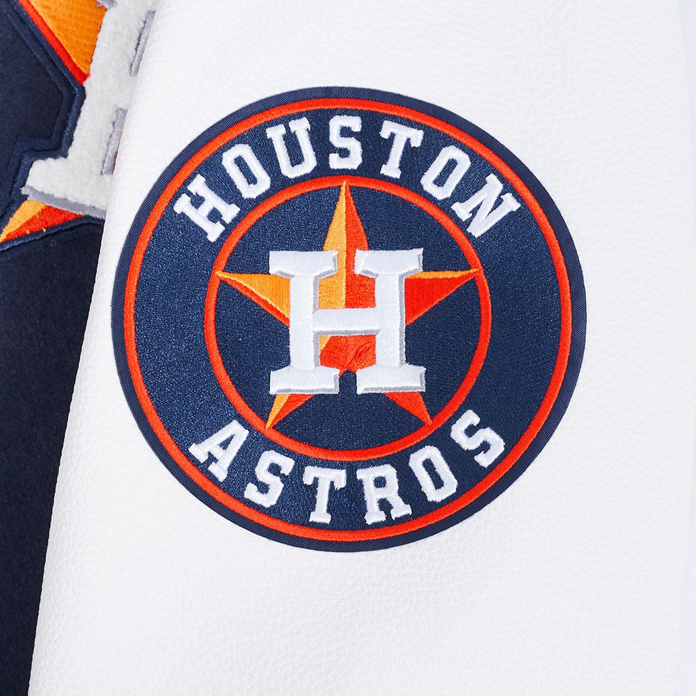 Pro Standard Men's Houston Astros Navy Rib Wool Jacket product image
