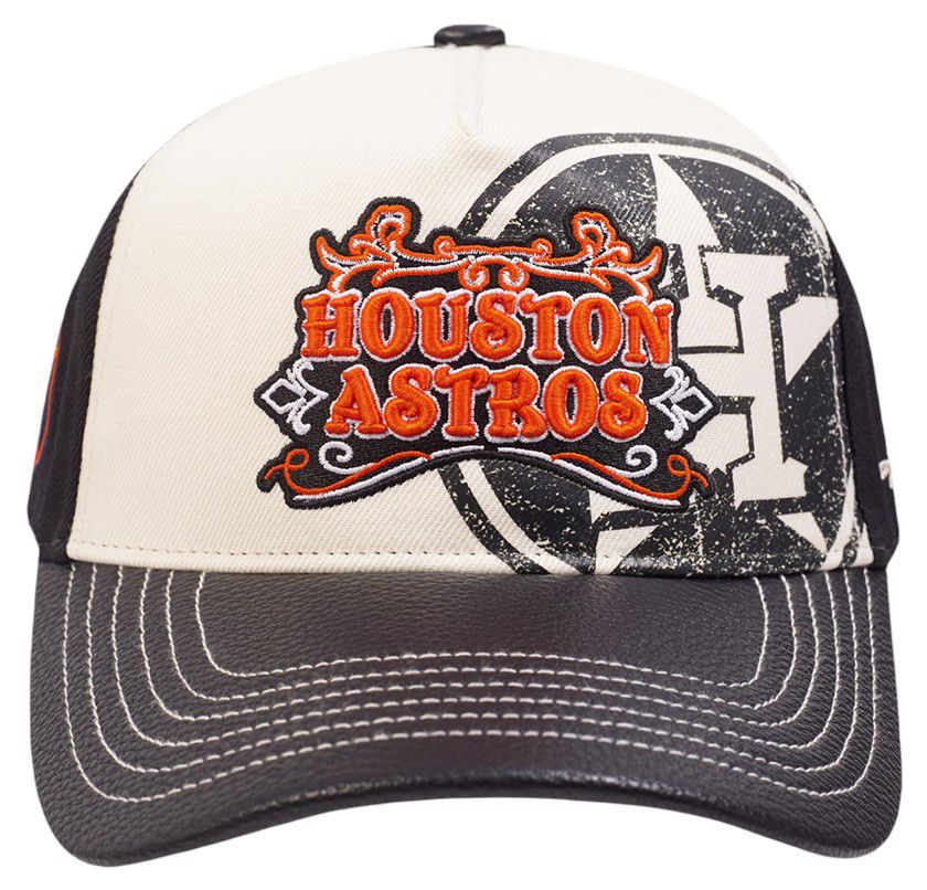 Pro Standard Adult Houston Astros Cream Wool Strapback Hat product image