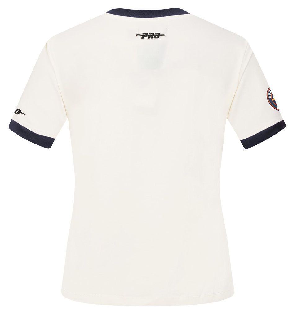 Pro Standard Women's Houston Astros Cream Ringer Souvenir T-Shirt product image