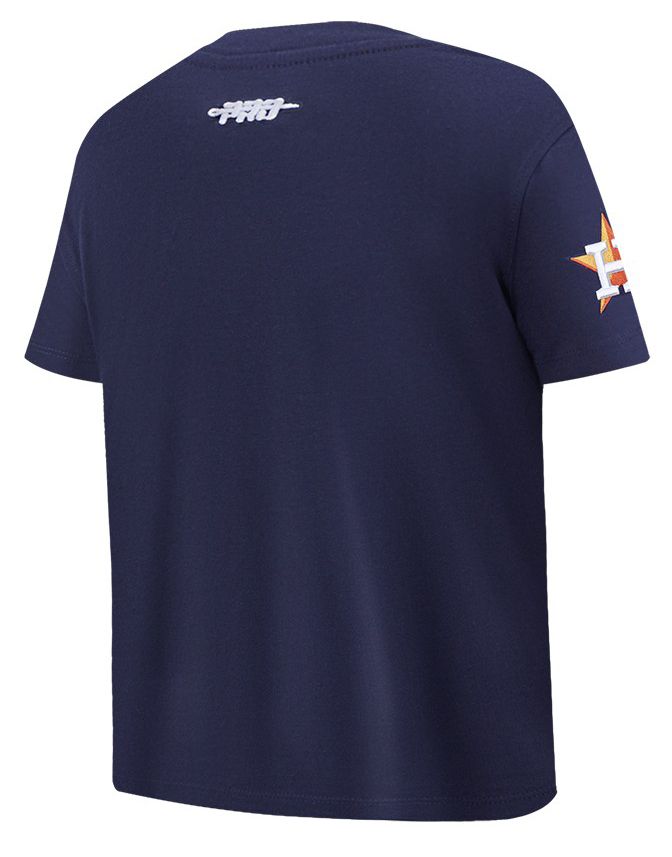 Pro Standard Youth Houston Astros Midnight Navy Script Tail T-Shirt product image