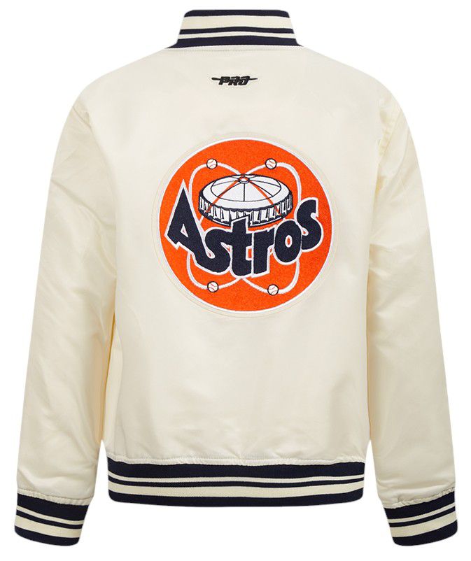Pro Standard Youth Houston Astros Cream Classic Satin Jacket product image