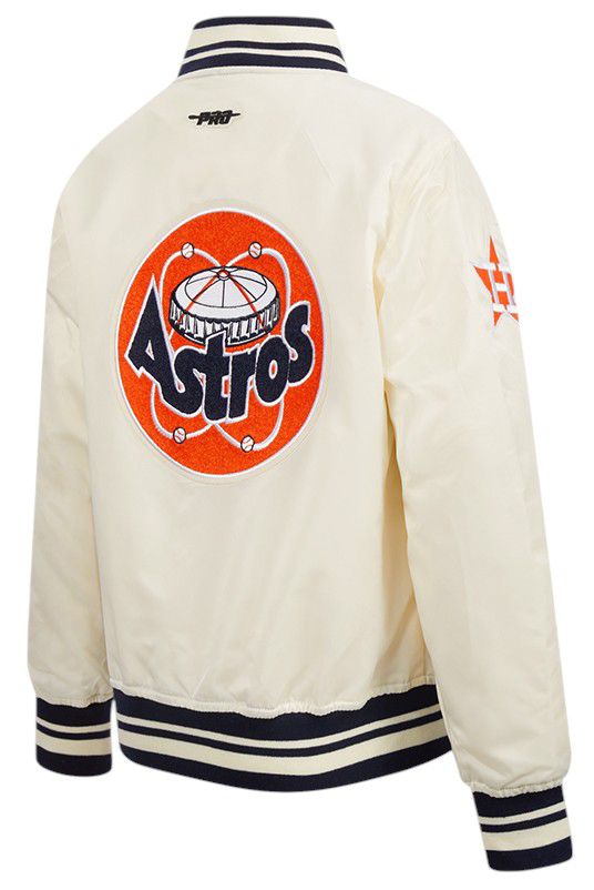Pro Standard Youth Houston Astros Cream Classic Satin Jacket product image