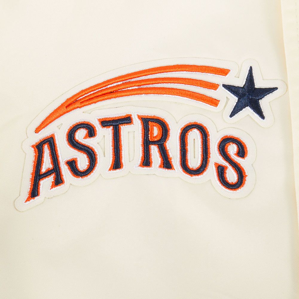 Pro Standard Youth Houston Astros Cream Classic Satin Jacket product image