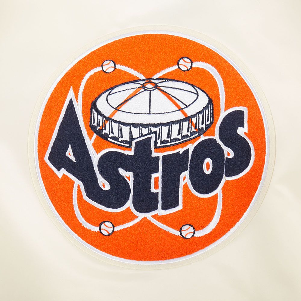 Pro Standard Youth Houston Astros Cream Classic Satin Jacket product image