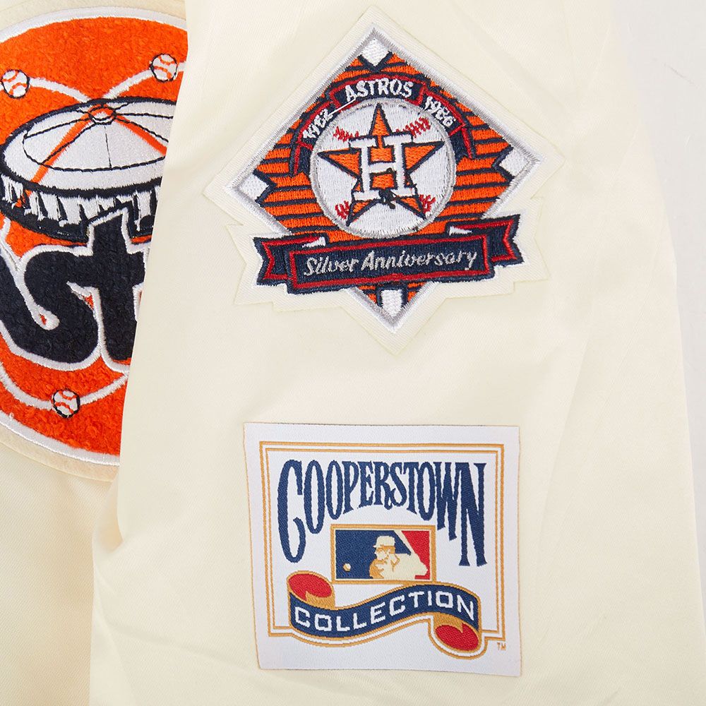 Pro Standard Youth Houston Astros Cream Classic Satin Jacket product image