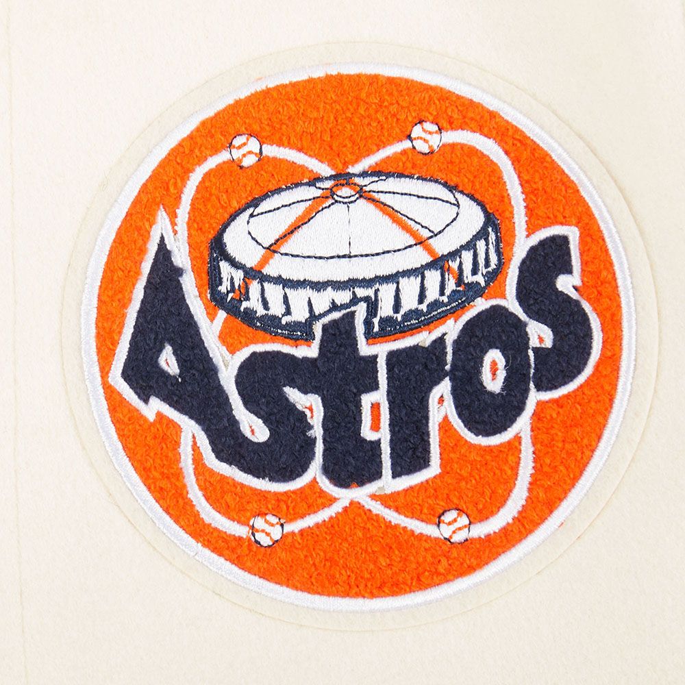 Pro Standard Youth Houston Astros Cream Classic Varsity Jacket product image