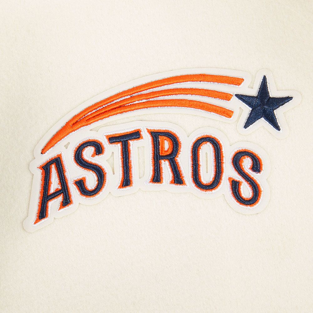 Pro Standard Youth Houston Astros Cream Classic Varsity Jacket product image